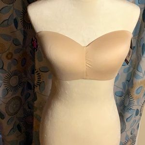 Bali Bra, Strapless Bra, Cream, Medium